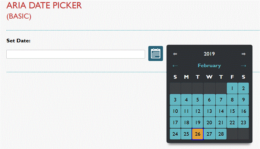 The Whatsock date picker