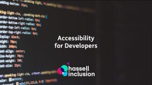Accessibility for Developers training course.